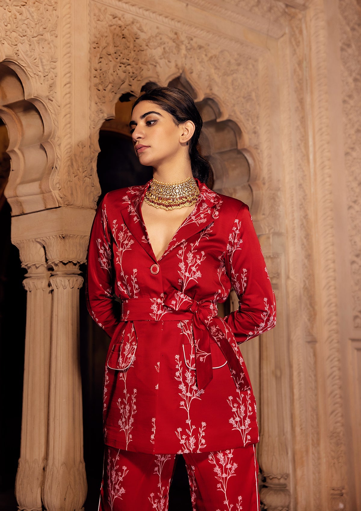 Asmira Ruby Blazer Set