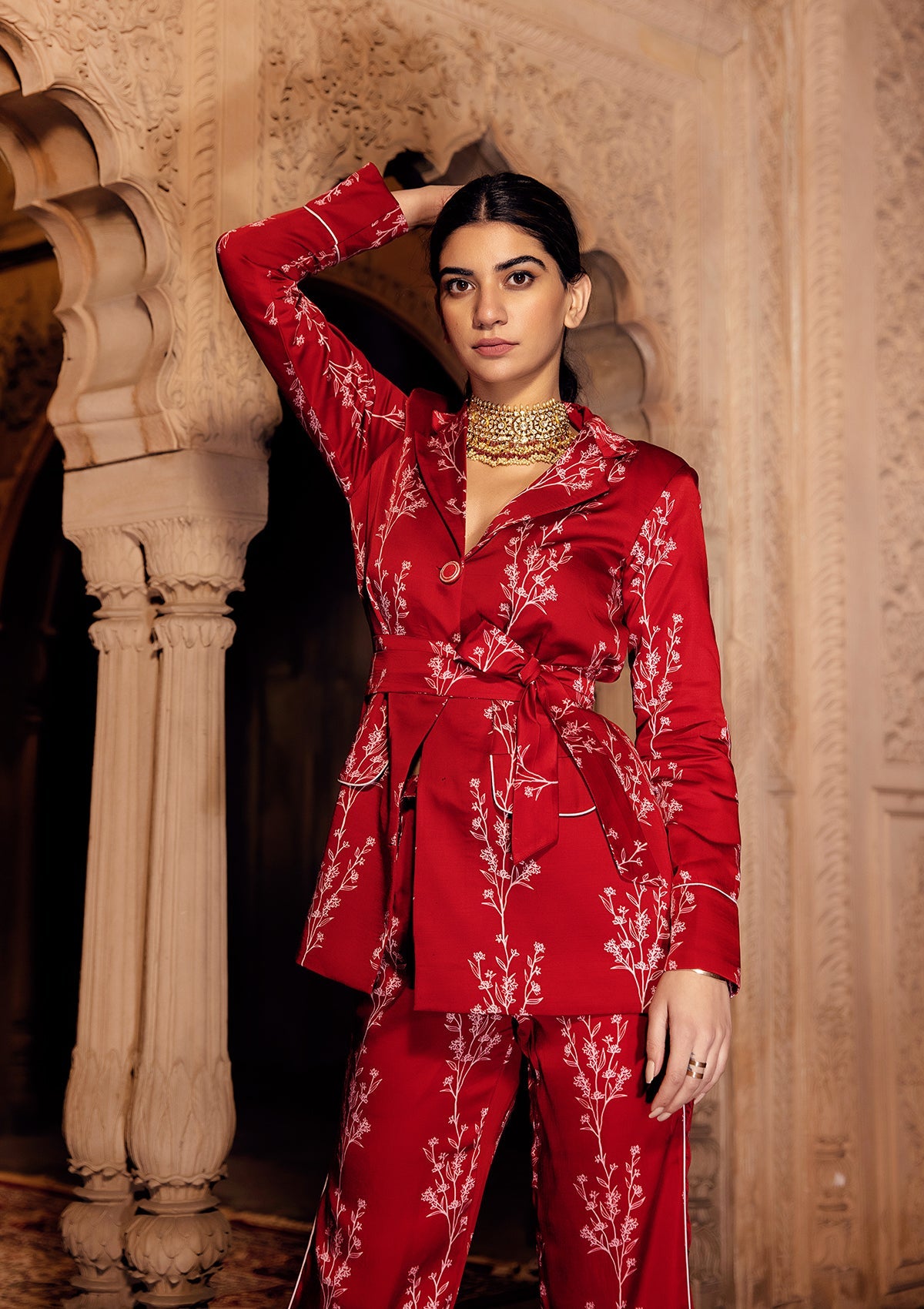 Asmira Ruby Blazer Set