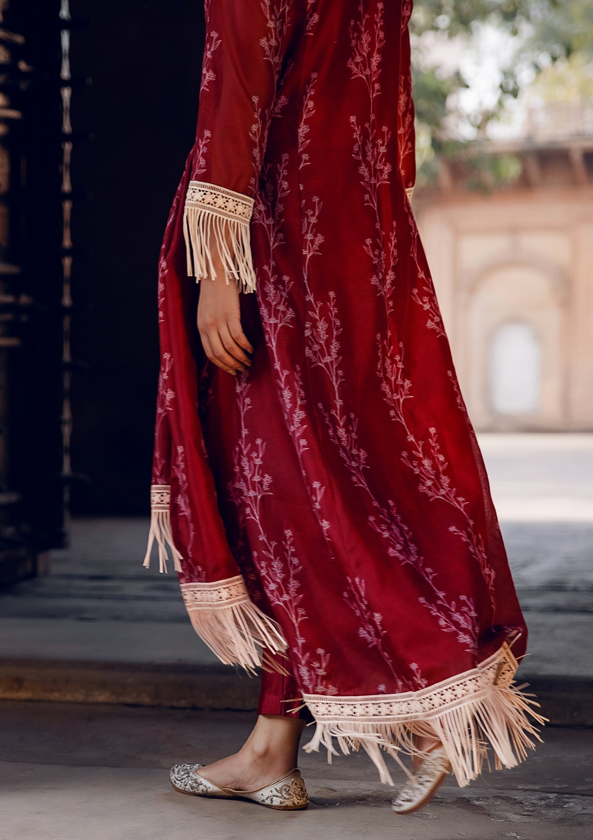 Asmira Ruby Fringe Kurta Set
