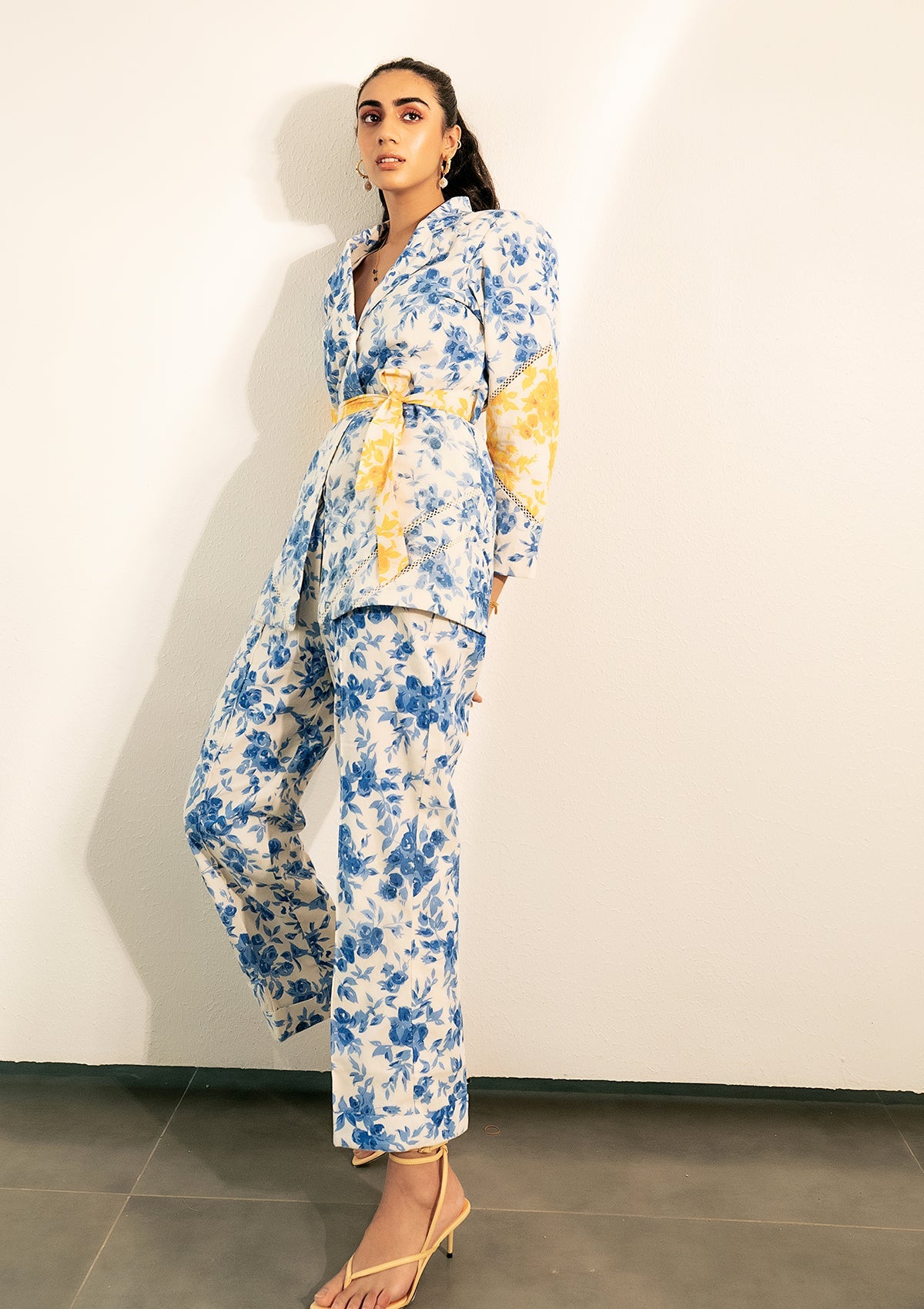 Porcelain Floral Blazer set