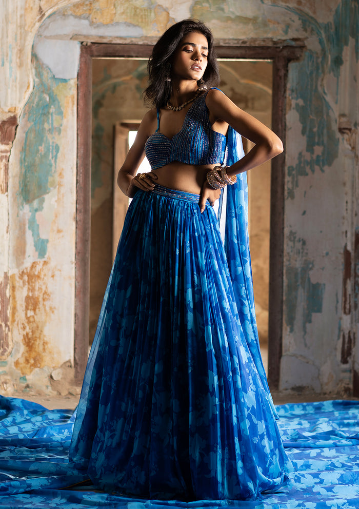 Bagh Sapphire Lehenga Set