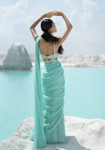 Safar Aqua Saree Set