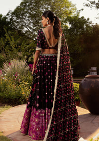 Nazreen Black Lehenga Set