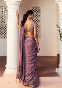 Sitara Lilac Sequinned Saree Set