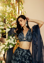 Asmira Indigo Lehenga Set