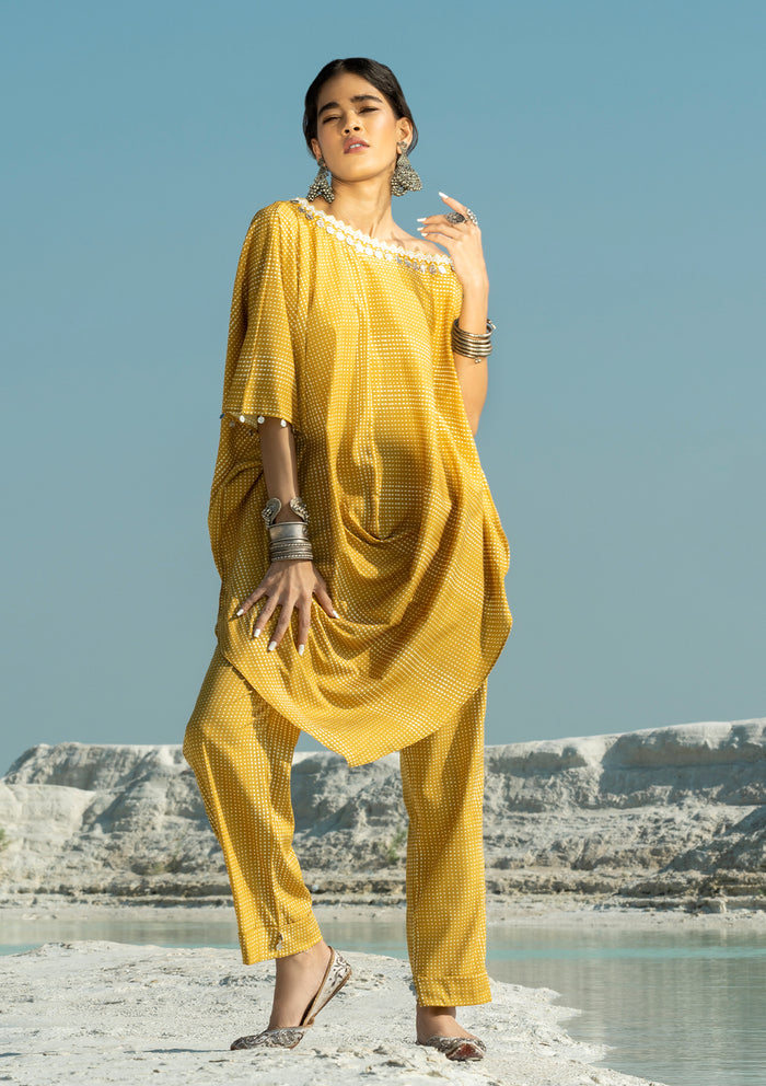 Safar Amber Cowl Kurta Set