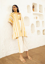 Amber Kaftan Overlay Trio Set
