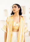 Amber Kaftan Overlay Trio Set