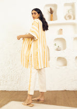 Amber Kaftan Overlay Trio Set