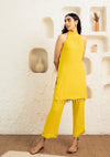 Amber Linen Halter Tunic Set