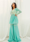 Aqua Sharara Set