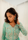 Aqua Sharara Set