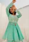 Aqua Sharara Set