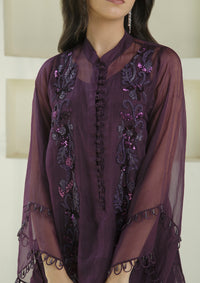 Berry Front Panel Tunic Set