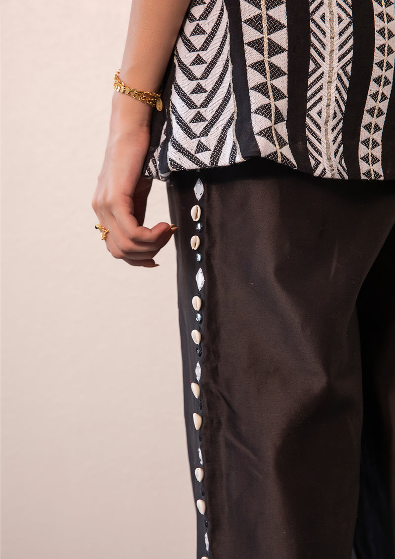 Coal Aztec Tunic Set