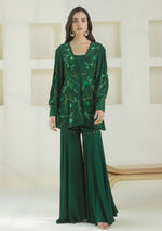 Emerald Embroidered Sharara Set