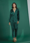 Emerald Front Crossover Co-ord Set
