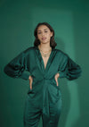 Emerald Front Crossover Co-ord Set