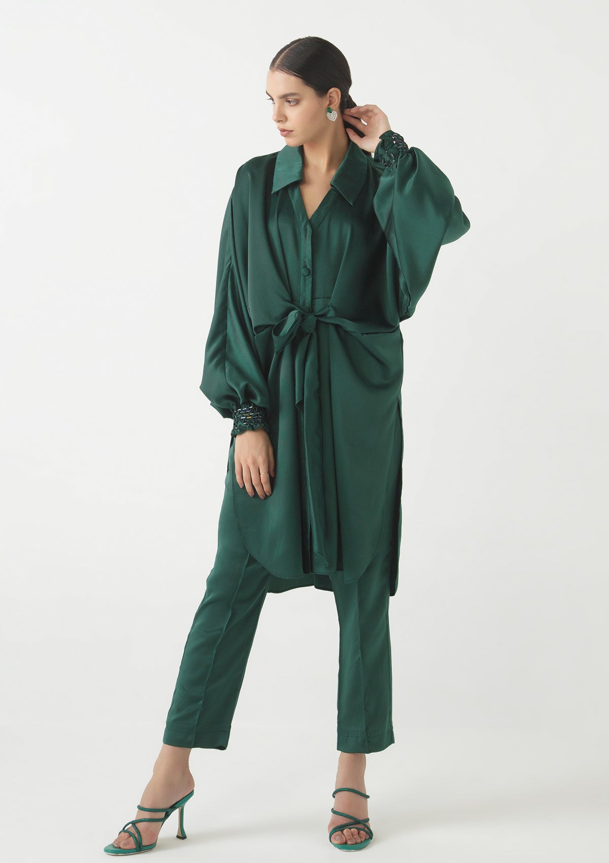 Emerald Knotted Co-ord Set