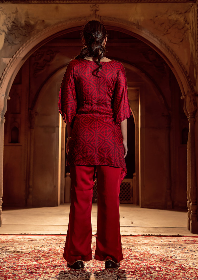 Geometric Kaftan Set
