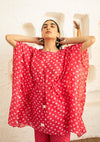 Cherry Bandhani Kaftan Set