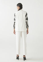 Ivory Embroidered Blazer Set