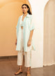 Mint Kaftan Overlay Trio Set