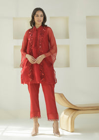 Ruby Front Panel Tunic Set