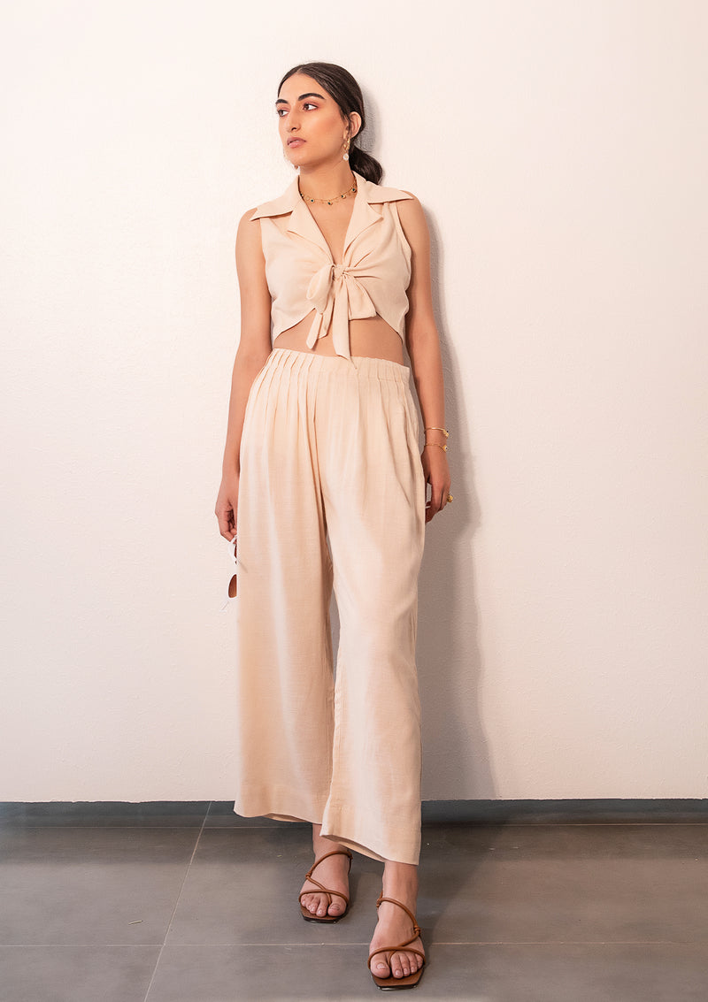 Sand Knotted Top and Pants