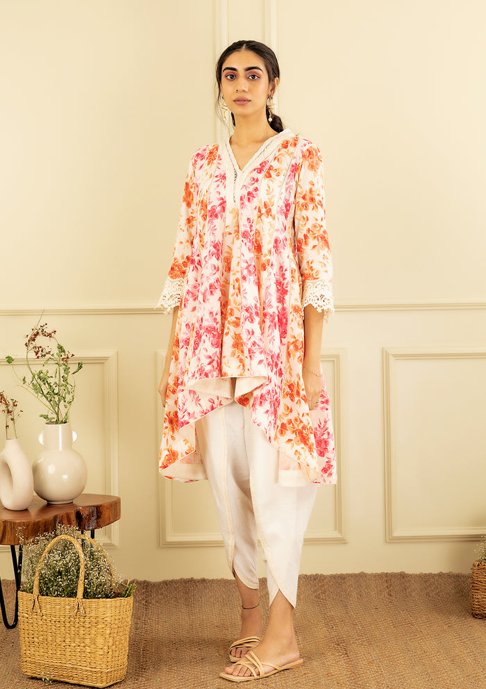 Spring Floral Kurta set