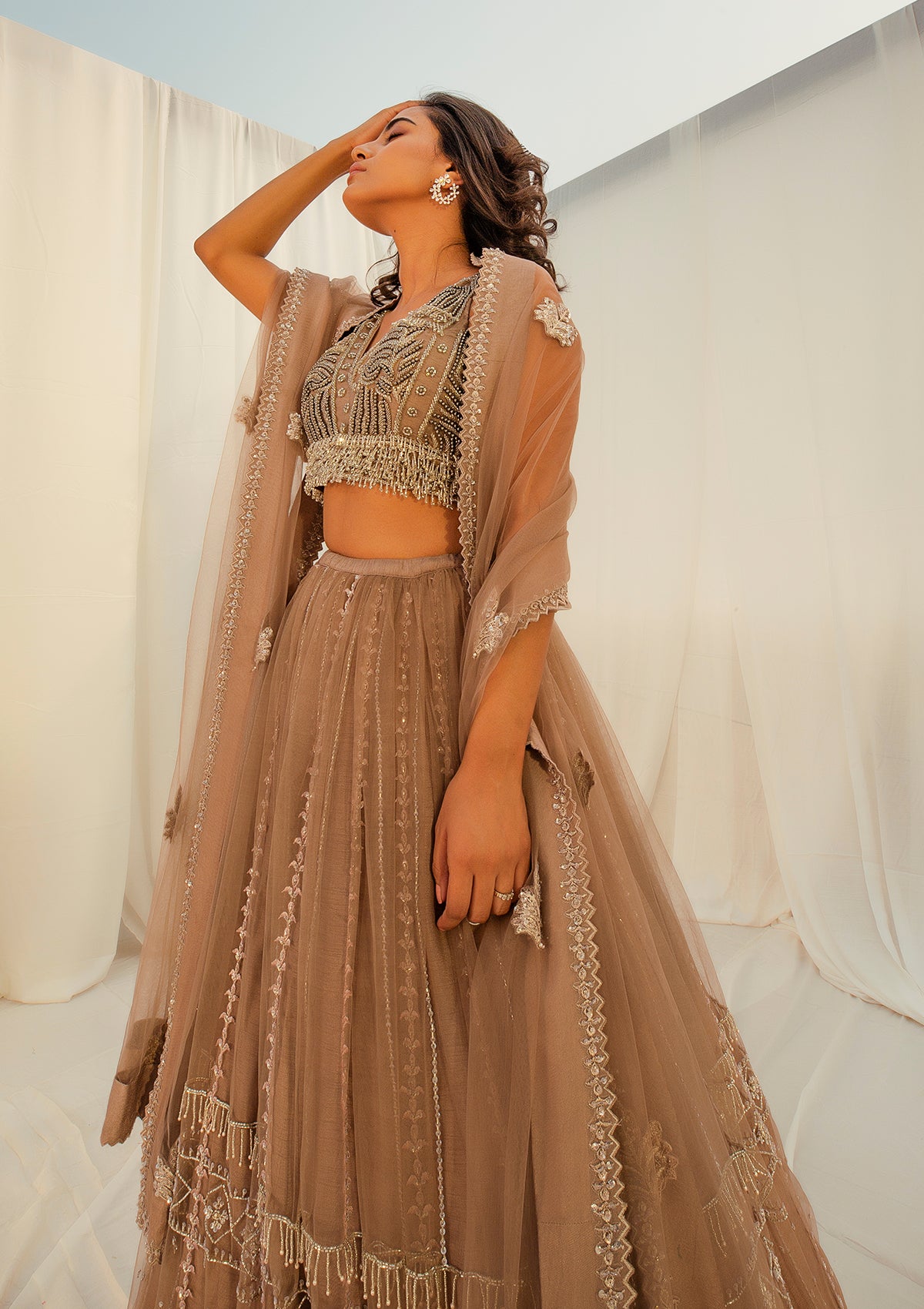 Peach Laila Lehenga set | Fashion, Lehenga, Peach lehenga