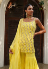 Yellow Tunic and Gharara Set