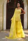 Yellow Tunic and Gharara Set