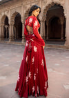 Zahra Ruby Lehenga Set
