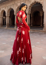 Zahra Ruby Lehenga Set
