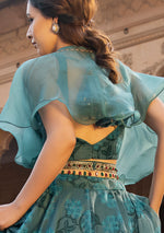 Embellished Emerald Belt
