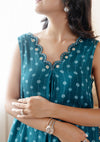 Nazreen Teal Kurta Set