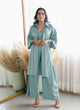 Sky Kaftan Overlay Trio Set